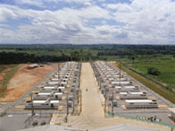 Temporary Power Plant using industrial generators